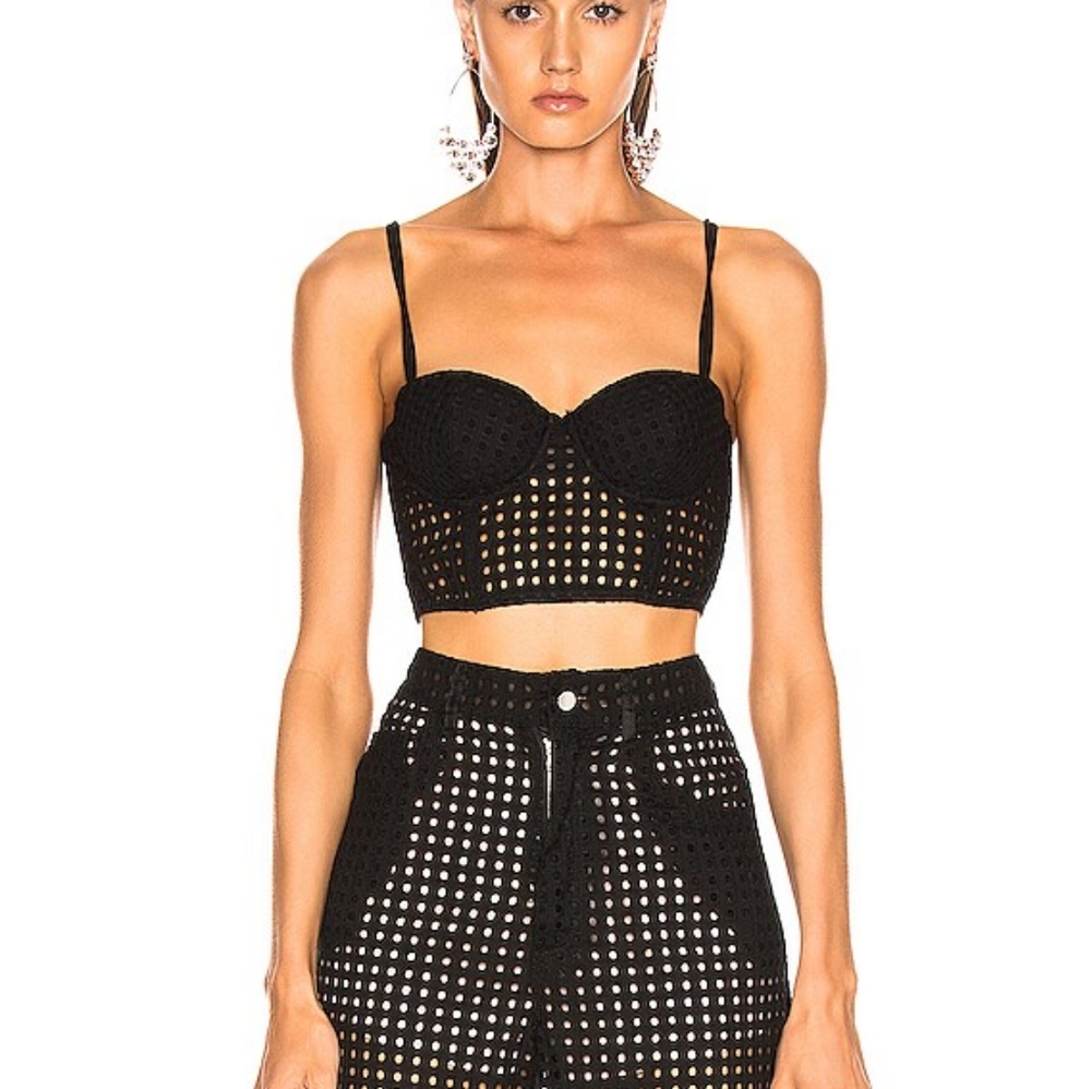 Fluer Du Mal shorts crop top set black